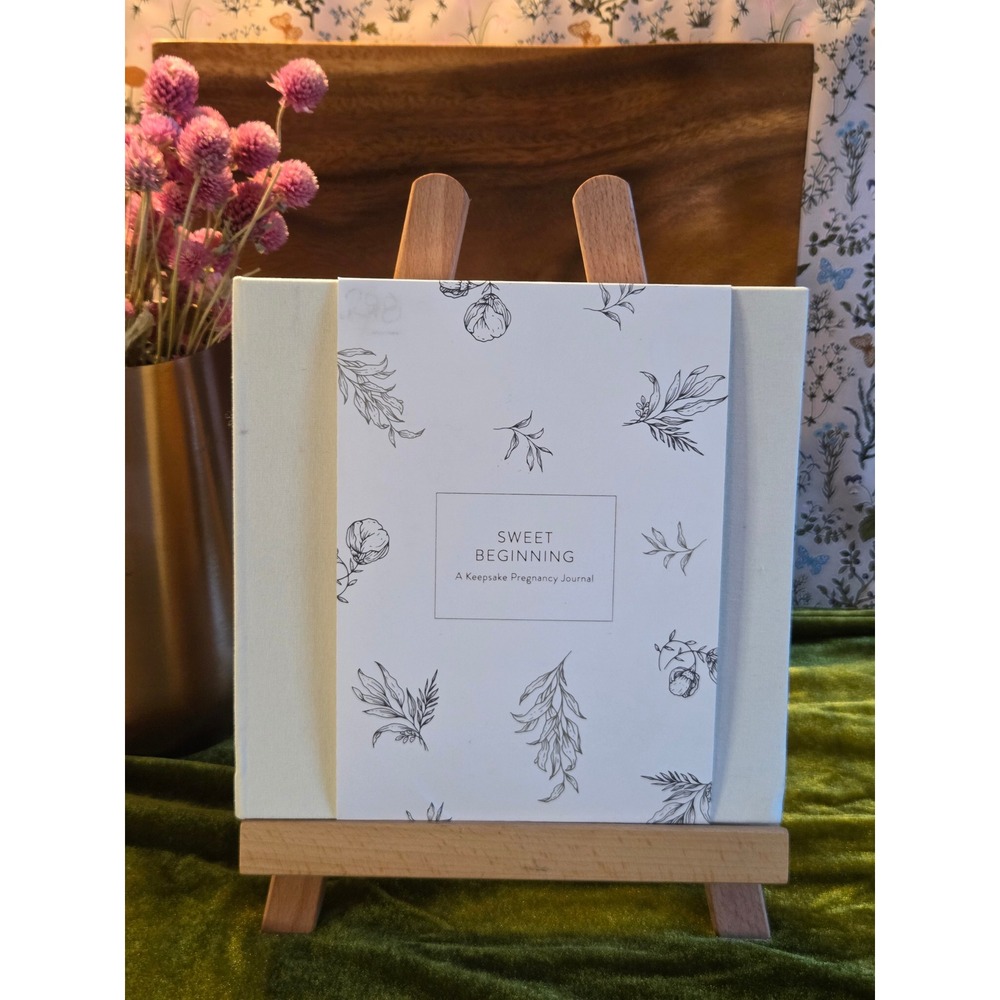 Sweet Beginning Pregnancy Journal Keepsake Memory Book Mom Baby Milestone - Picture 10 of 10